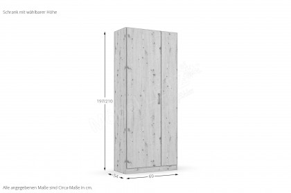 Allrounder von Rauch Blue - Schrank in Eiche ca. 179 cm hoch