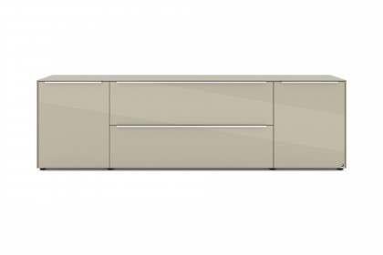 Reno-living von set one by Musterring - Lowboard LB-217 kaschmir/ Griff Edelstahloptik
