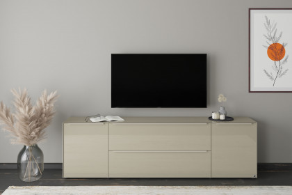 Reno-living von set one by Musterring - Lowboard LB-217 kaschmir/ Griff kaschmir