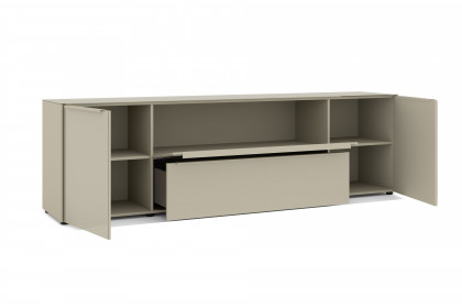 Reno-living von set one by Musterring - Lowboard LB-217 kaschmir/ Griff kaschmir