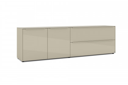 Reno-living von set one by Musterring - Lowboard LB-217 kaschmir/ Griff kaschmir