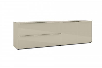 Reno-living von set one by Musterring - Lowboard LB-217 kaschmir/ Griff kaschmir