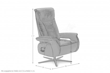 MR 376 von Musterring - Relaxsessel nero