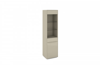 Reno-living von set one by Musterring - Vitrine SV-1GL kaschmir/ Griff kaschmir