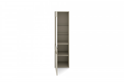 Reno-living von set one by Musterring - Vitrine SV-1GL kaschmir/ Griff kaschmir