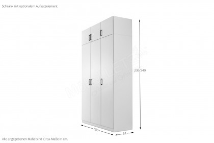 Allrounder von Rauch Blue - Schrank mit Einlegeböden und Kleiderstangen