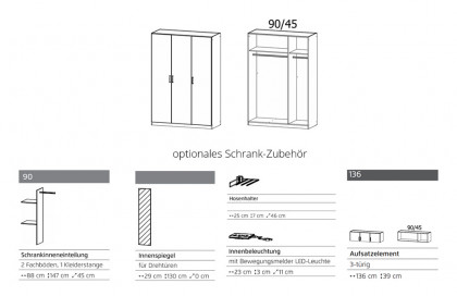 Allrounder von Rauch Blue - Schrank mit Einlegeböden und Kleiderstangen