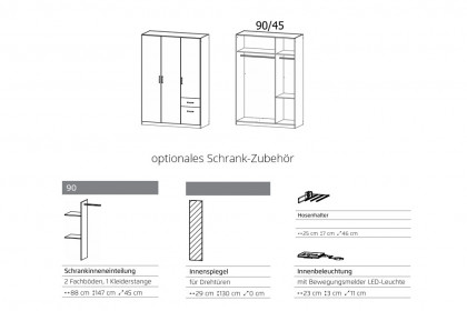 Allrounder von Rauch Blue - Kombi-Schrank mit 2 Schubkästen ca. 197 cm hoch