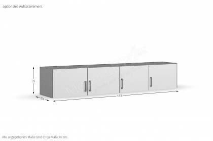 Allrounder von Rauch Blue - Kombi-Schrank mit 2 Schubkästen ca. 197 cm hoch