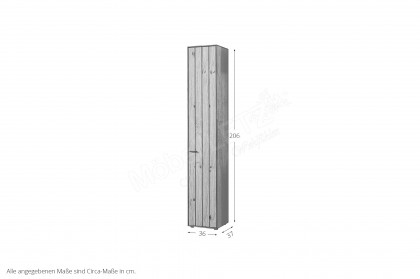WM 2380 von Wöstmann - Schrank aus Wildeiche und Balkeneiche