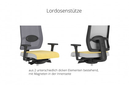 X-Line von Nowy Styl - Drehstuhl mit Taschenfederkernsitz