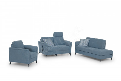 S380 Flexline 10 von Ponsel - Polster-Trio blaugrau