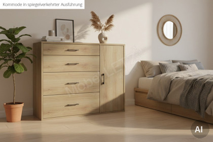 Achat von Priess - Kombikommode in Eiche Artisan Nachbildung