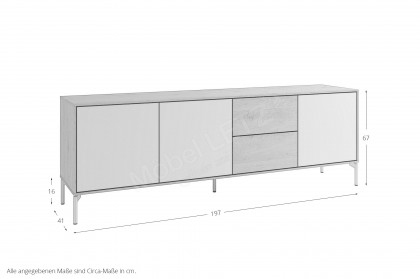 Laboe von SCHÖNER WOHNEN - Sideboard in Seidengrau