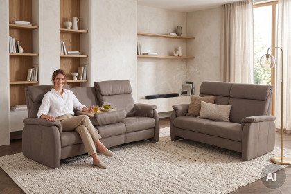 3600 von Carina - Sofa-Duo fango