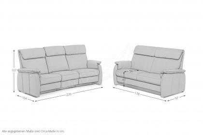 3600 von Carina - Sofa-Duo fango