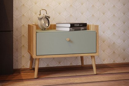 Whenua von Forte - Schlafzimmer 4-teilig Eiche Mauvella - salbeigrün