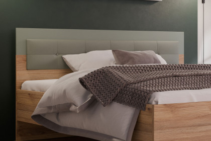 Whenua von Forte - Schlafzimmer 4-teilig Eiche Mauvella - salbeigrün