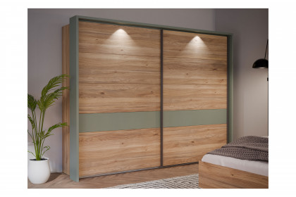 Whenua von Forte - Schlafzimmer 4-teilig Eiche Mauvella - salbeigrün