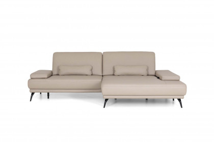 Studio Sofa 001 von JOOP! - Ledersofa Ausführung rechts pearl