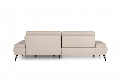 Studio Sofa 001 von JOOP! - Ledersofa Ausführung rechts pearl