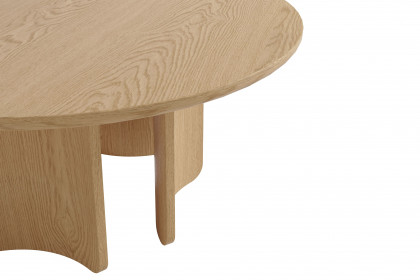 Molde von SCHÖNER WOHNEN - Couchtisch Eichenfurnier/ bianco lackiert