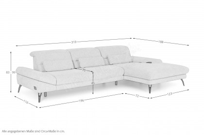 Studio Sofa 003 von JOOP! - Ecksofa Variante rechts natur