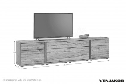 Plan X4 von Venjakob - Lowboard Eiche rustico hell