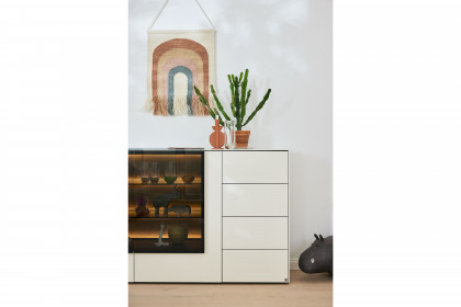 Q-Media 2.0 von Musterring - Sideboard 092 Lack weiß