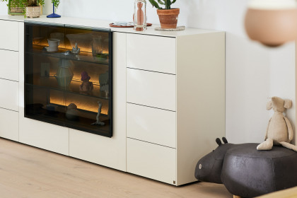 Q-Media 2.0 von Musterring - Sideboard 092 Lack weiß