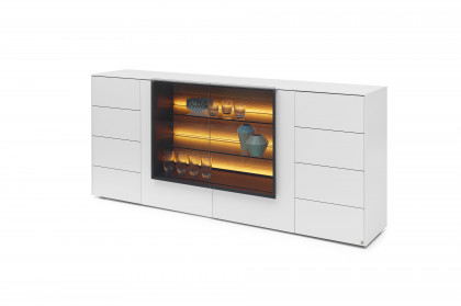 Q-Media 2.0 von Musterring - Sideboard 092 Lack weiß
