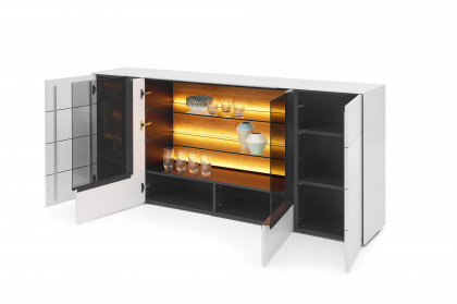 Q-Media 2.0 von Musterring - Sideboard 092 Lack weiß