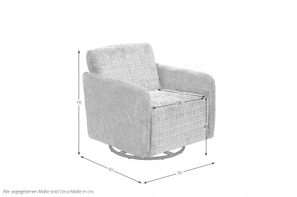 Mika von ED-Lifestyle - Wippsessel taupe