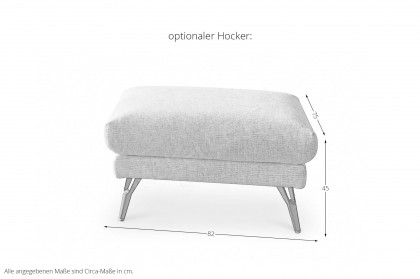 Studio Sofa 003 von JOOP! - Ecksofa Variante links natur