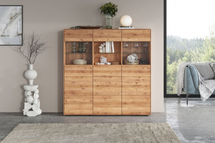 WZ-0663 von GK Möbelvertrieb - Highboard III aus Wildeiche