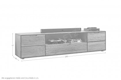 WZ-0663 von GK Möbelvertrieb - Lowboard II aus Wildeiche