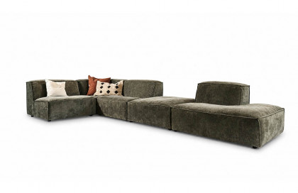 Square-LE21 von Easy Sofa - Lounge-Sofa links olive