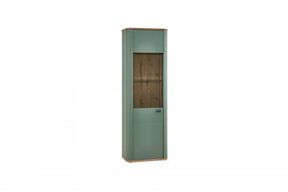 Lissabon von IDEAL Möbel - Vitrine in Salbei mit Eiche Artisan