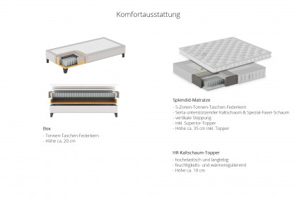 Monroe von Serta - Boxspringbett natural