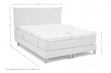 Monroe von Serta - Boxspringbett natural