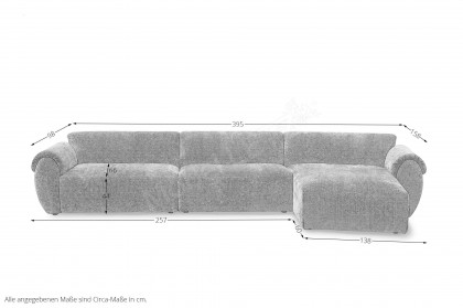 Nougat von Easy Sofa - Polstergarnitur rechts terra