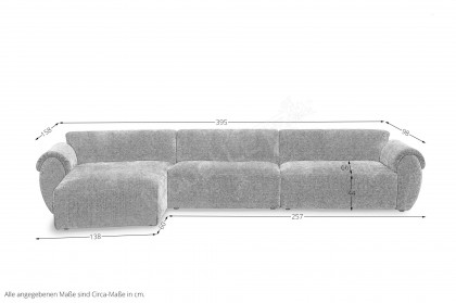 Nougat von Easy Sofa - Polstergarnitur links terra