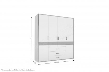 Riva von Priess - Jugendzimmer-Set - Sonoma Eiche/ Lichtweiß