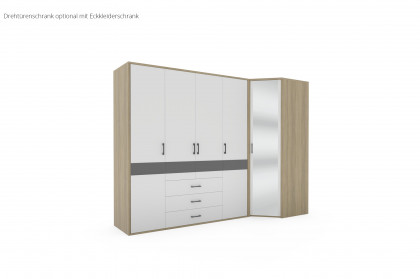 Riva von Priess - Jugendzimmer-Set - Sonoma Eiche/ Lichtweiß