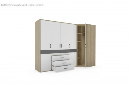 Riva von Priess - Jugendzimmer-Set - Sonoma Eiche/ Lichtweiß