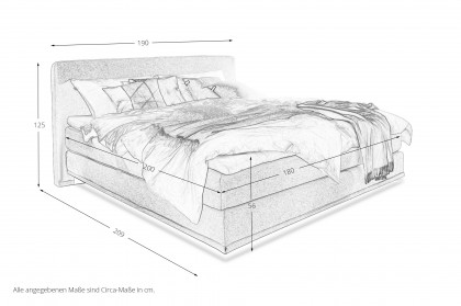 Vita von SCHÖNER WOHNEN - Boxspringbett 180 in Beige
