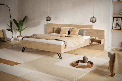 Meran von Schösswender - Doppelbett mit Nischen Casella Eiche hell