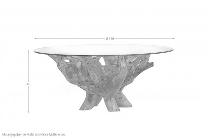 Nature von GUTMANN - Couchtisch 60185 aus Teakholz