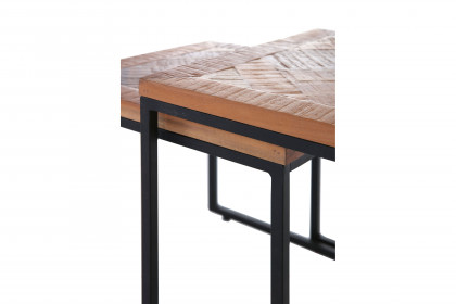 Siesta von GUTMANN - Beistelltisch-Set 68169 Massivholz/ Metall schwarz