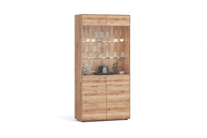 WZ-0663 von GK Möbelvertrieb - Vitrine II aus Wildeiche